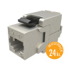 Solarix SXKJ-5E-STP-BK-SA keystone CAT5E samorezný, multipack 24 ks 2307-011
