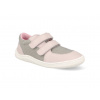 Barefoot dětské tenisky Baby Bare - Febo Sneakers grey/pink šedorůžové