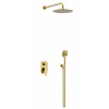 Excellent Clever 2.0 sprchová súprava podomietková s dažďovou sprchou zlatá AREX.SET4145GB