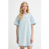 Rifľové šaty Levi's DENIM TEE DRESS mini, áčkový strih, 001WD modrá XS