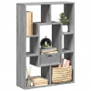 zahrada-XL Knižnica sivá sonoma 63x20x90 cm kompozitné drevo 858143