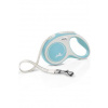 Vodítko Flexi New Comfort S opasok 5m/15kg svetlo modrá