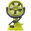 Ryobi RCF18-0 akumulátorový ventilátor s klipsom – bez batérie