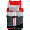 CLK Set posteľnej bielizne Rally 160x216cm-červená/čierna/šedá