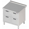 Přístěnný stůl, blok se čtyřmi zásuvkami 840x600x850 mm | STALGAST, 980226840 inox