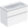Geberit iCon - Skrinka s umývadlom, 900x630x480 mm, lesklá biela 502.337.01.2