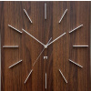 FUTURE TIME Dizajnové nástenné hodiny Future Time FT1010WE Square dark natural brown 40cm
