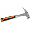 Kladivo tesárske s gumenou rukoväťou, 600g, monoblok, FASTER-TOOLS