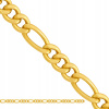 Nafukovacie zlata Reťazca Figaro 0.9 g 50 cm (Nafukovacie zlata Reťazca Figaro 0.9 g 50 cm)