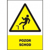 MAGG Pozor schod - plastová tabuľka A4
