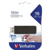 USB kľúč, 16GB, USB 2.0, VERBATIM Slider, čierny