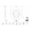 BOSCH Brzdový kotúč 0 986 479 G30