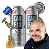 CARFIX 5v1 - 2x PLYN DO KLIMATIZÁCIE R1234YF FAKTOR + KABEL + ADAPTÉR