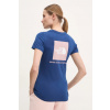 Bavlnené tričko The North Face Redbox Slim dámske, tmavomodrá farba, NF0A87NMB4O1 S