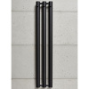 P.M.H. Rosendal Massive kúpeľňový radiátor s vešiačikmi, 292 x 1500 mm, čierna - štruktúrovaná, R70/3BL