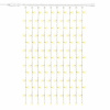 DECOLED Easy Fix LED svetelný záves vonkajší 100 × 150 cm, teplá biela s FLASH, 150 LED diód, biely kábel IP67, predĺženie