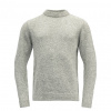 Unisex turistický sveter Devold Arktis Wool Sweather Grey Melange S