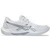 Dámska obuv na badminton/squash Asics Gel-Rocket 12 - white/pure silver - Biely (40)
