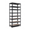 Policový regál Trestles RH 2200x900x400, nosnosť 2000 kg, 8 políc Farba: čierna