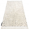 Eoshop Koberec BERBER SYLA B752 krémový s tečky - střapce, Maroko Shaggy (Velikost: 60x200 cm)