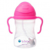 b.box hrnček so slamkou ružový 240 ml