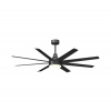 Aigostar B.V. | Aigostar-LED Stmievateľný str. ventilátor LED/24W/230V 2700-6500K 165cm+DO čierna | AI1569