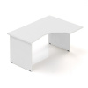 Lenza Ergonomický stôl Visio 140 x 100 cm, pravý, biela