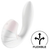 Satisfyer Supernova - nabíjateľný, vzdušný 2v1 vibrátor (biely)
