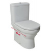 Jika TIGO misa WC-kombi kapotované k stene, VARIO odpad (bez nádržky) H8242160002311