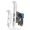 Axagon PCEU-232RS, PCIe radič, 2+2x USB 5Gbps port, SATA napájanie, Renesas PD720201, SP &