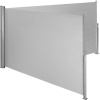 tectake 402331 obojstranná markíza výsuvná s rolovacím mechanizmom - 160 x 600 cm, šedá