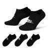 Nike Sportswear Everyday Essential No-Show Socks 3 Pairs Black/White 8-11 (L)