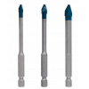 Bosch Accessories EXPERT HardCeramic HEX-9 2608900595 sada vrtákov do obkladu 3-dielna 5 mm, 6 mm, 8 mm 3 ks