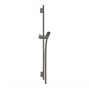 Hansgrohe Unica, S Puro sprchová tyč 650 mm so sprchovou hadicou Isiflex 1600 mm, kartáčovaný čierny chróm, HAN-28632340