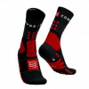 COMPRESSPORT HIKING SOCKS BLACK/RED/WHITE T2 ponožky