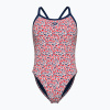 Dámske jednodielne plavky arena Pebbles Xcriss Cross multi white/navy
