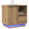 zahrada-XL Nočné stolíky s LED 2 ks Artisan Oak 50x34,5x50 cm 869593