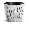 Prosperplast Kvetináč SANDY ROUND ECO WOOD biely 26,2 cm