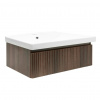 Swiss aqua technologies Koupelnová skříňka s umyvadlem SAT Evolution 98x30x44,8 cm ořech mat SATEVO100NAU1