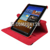 Kožený obal Samsung Galaxy Tab 10.1 – Rotate Slim – červená