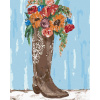Maľovanie podľa čísel Kvety v topánke (Haley Bush), 40x50 cm, vypnuté plátno na rám (5017821)
