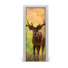 Fototapeta samolepiace na dvere jeleň v lese 75x205