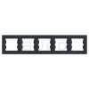 Schneider Electric Asfora 5-rámček, horizontálny, antracit
