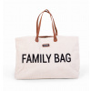 Childhome Cestovná Taška Family Bag Teddy Off White