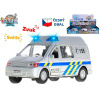 Kids Globe Traffic polícia SK 14 cm kov spätný chod na batérie svetlo a zvuk