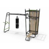 Multifunkčné fitness centrum GetSet Powerstation PS520 Exit Toys s boxovacím vrecom bradlami lavičkou lezeckou stenou a lanom na šplhanie