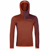 Ortovox pánska mikina Fleece Light Grid SN Hoody M | farba: clay orange, veľkosť: M