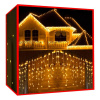 Iso Trade Vianočný svetelný záves teplá biela 300 LED 2.48 W 15m 14899