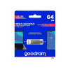Goodram USB flash disk, USB 3.0 (3.2 Gen 1), 64GB, ODA3, strieborný, ODA3-0640S0R11, USB A / USB C, s otočnou krytkou