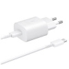 Samsung síťová nabíječka EP-TA800EWE + kabel EP-DA705BWE USB-C, 25W, bílá, (bulk) 57983113661